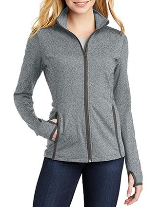 Sport-Tek Women's Sport-Wick Stretch Contrast Full-Zip Jacket