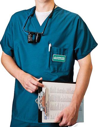 White Swan Fundamentals Unisex V-Neck Scrub Top