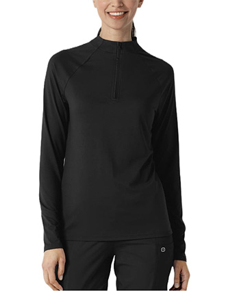 WonderWink Women's Watch Window Quarter Zip Top