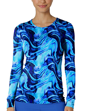 Wink Scrubs Women's All-over Print Silky Tee In Dreamy Daze