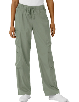 Wink Scrubs Boundless Women's Classic Wide Leg Double Cargo Scrub Petite Pant