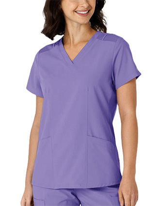 WonderWink W123 Women's Flex-n-Reach Side Panel V-Neck Scrub Top