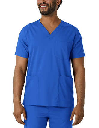 WonderWink Boundless Men's Multi Pocket V-Neck Scrub Top