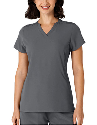 WonderWink Nova Women's Flex-n-Reach Shoulder Panel V-Neck Scrub Top