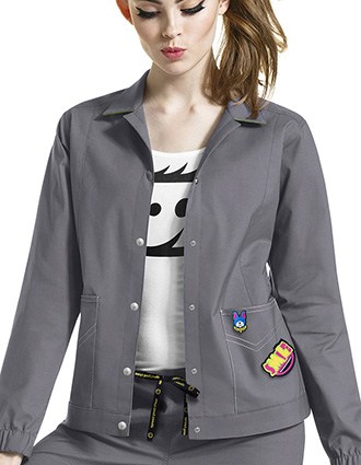 I Love Wonderwink Women's Denim Style Jacket