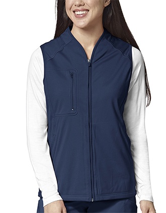 WonderWink Layers Women Fleece Full Zip Vest