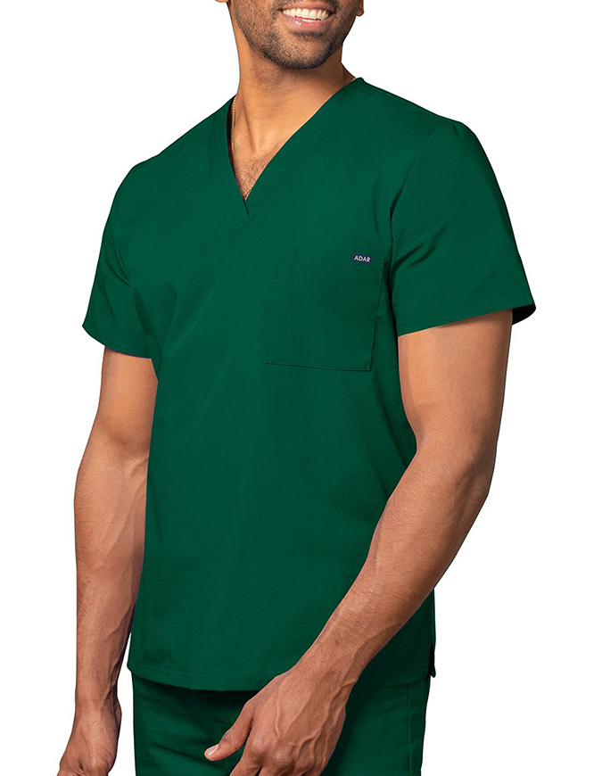 Adar Unisex Single Pocket V-Neck Nursing Scrubs