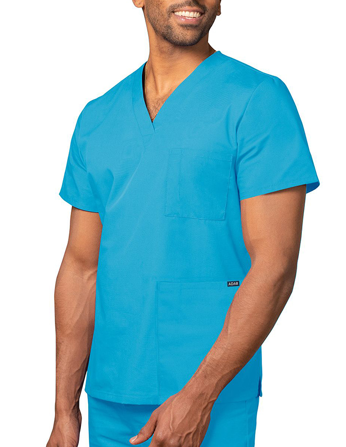Scrubs top STRETCH, turquoise, BE6-T