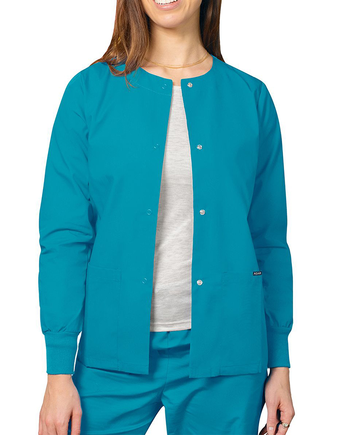 Adar Uniforms Womens Two Pocket Warm-Up Scrub Jacket