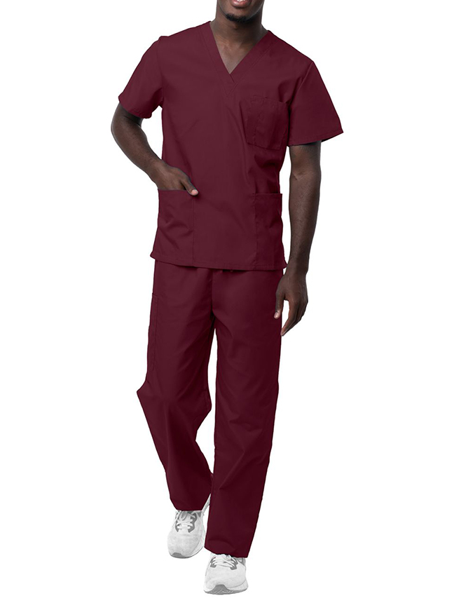 Scrub Suit Set For Women Modern V-neck + Leg Drawstring Jogger Pants  Medical Nursing Uniforms Set