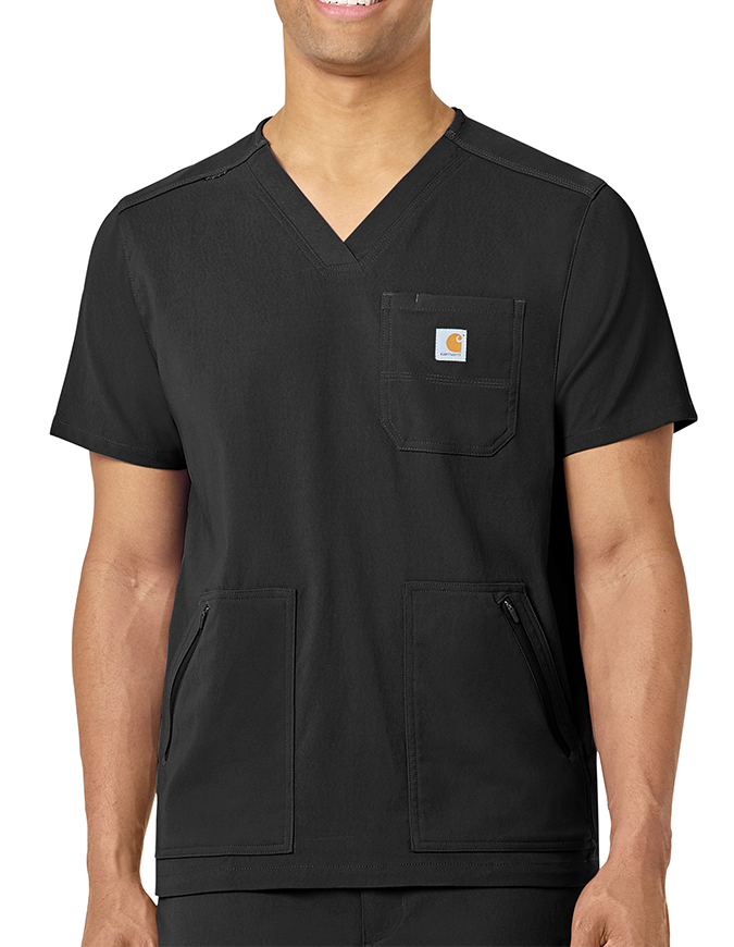 Carhartt Men's Zip Pocket Scrub Top