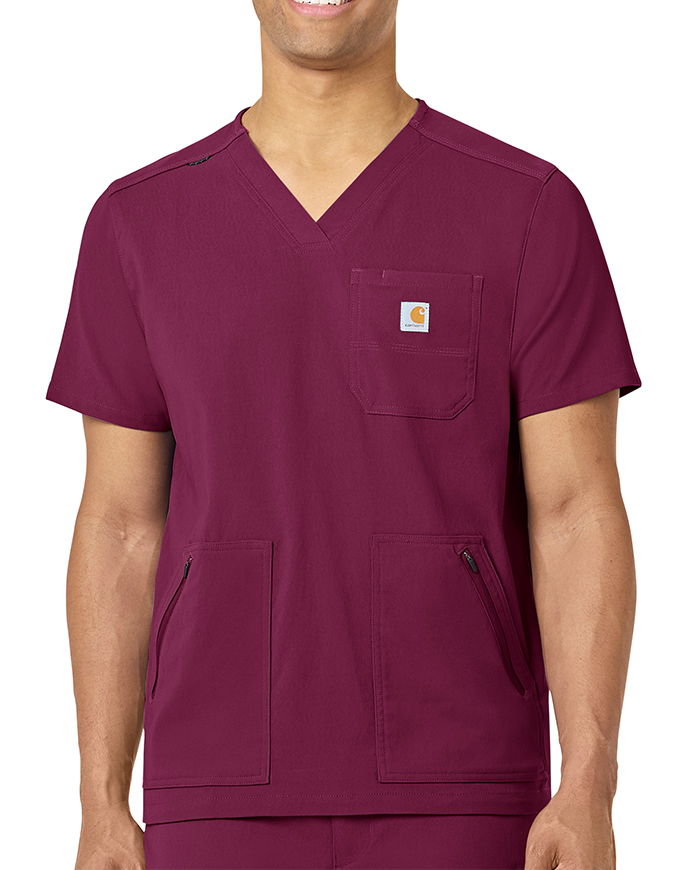 Carhartt Men's Zip Pocket Scrub Top