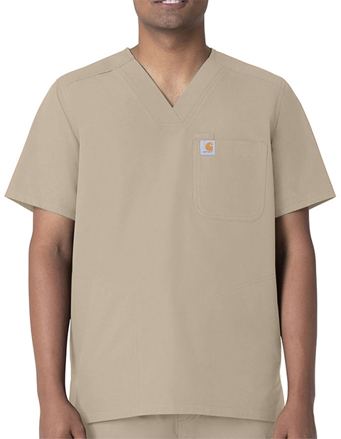 Carhartt Men's V-Neck Shirttail Scrub Top