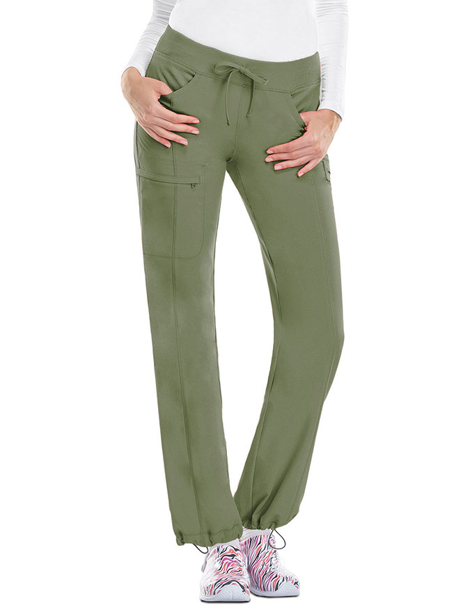 Certainty Petite Antimicrobial Women's Low-Rise Straight Leg Drawstring Pant