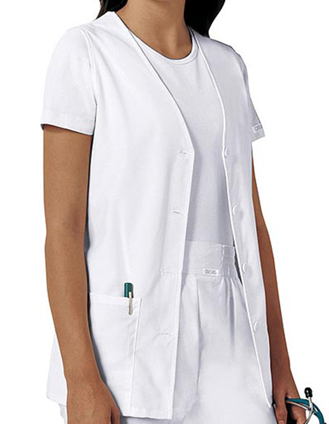 Cherokee Women's Two Pocket Button Front Nurse Vest