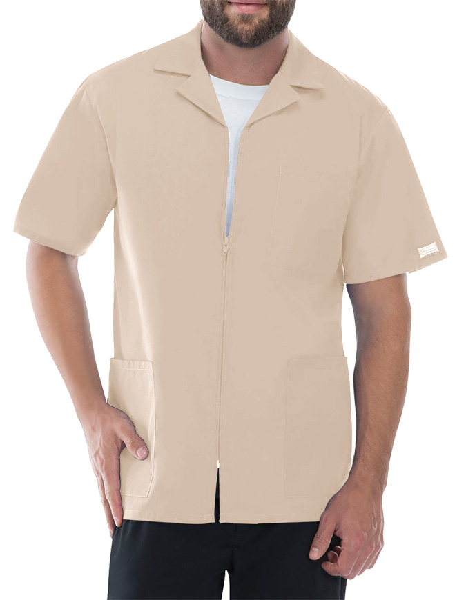 Cherokee Workwear Men's Zip Front Scrub Jacket