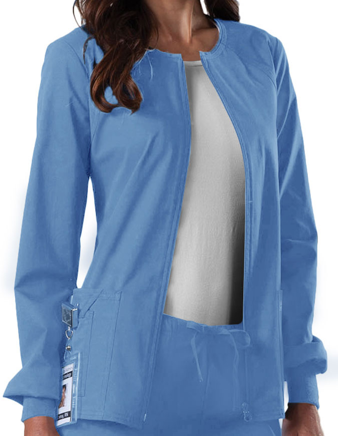Cherokee Workwear Women's Zip Front Warm Up Jacket