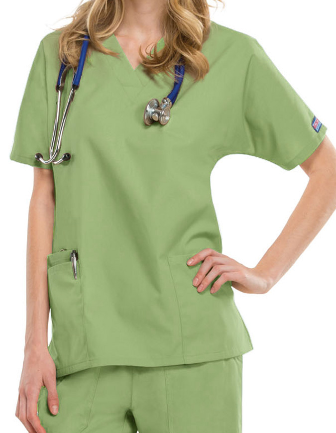 Cherokee Workwear Women's Two Patch Pockets Nurse Scrub Top