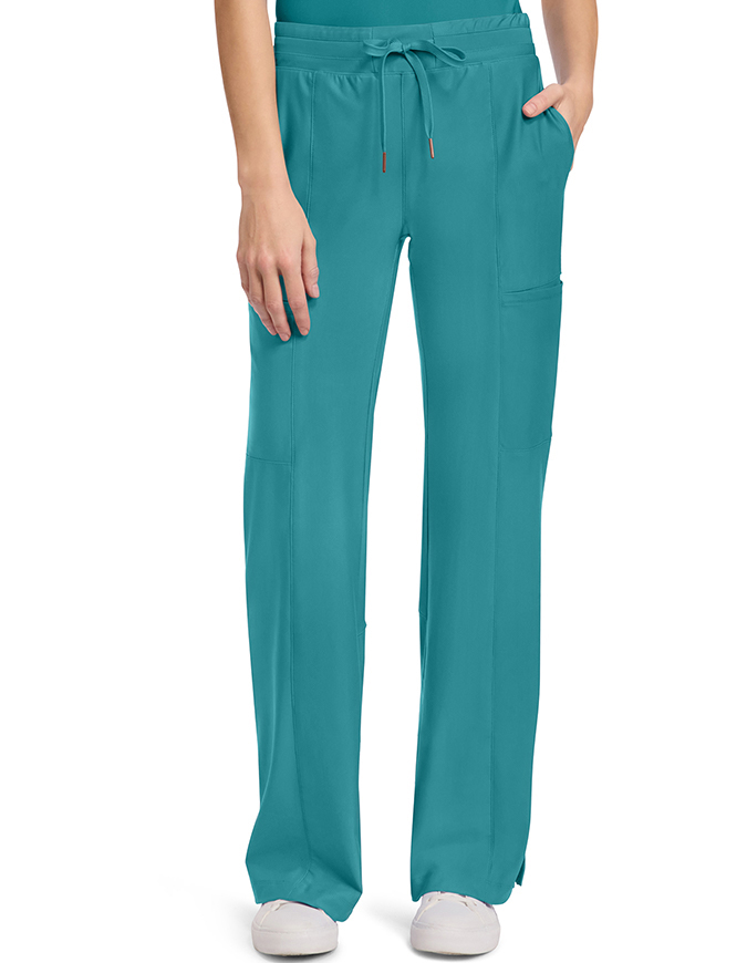 Cherokee Mid Rise Trouser Women's Leg Drawstring Pant