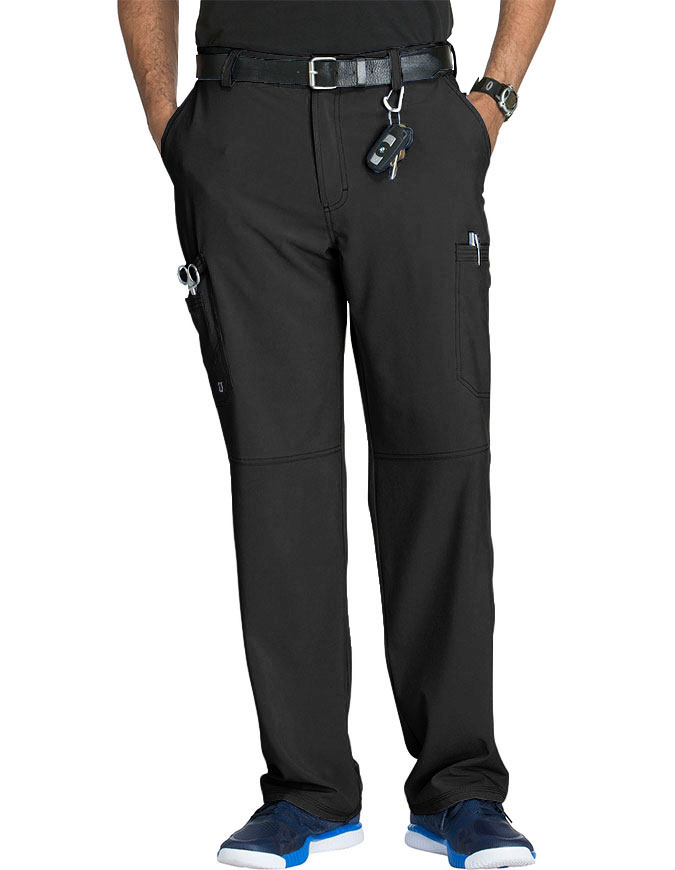 Cherokee Infinity Mens Antimicrobial Fly Front Cargo Tall Pant