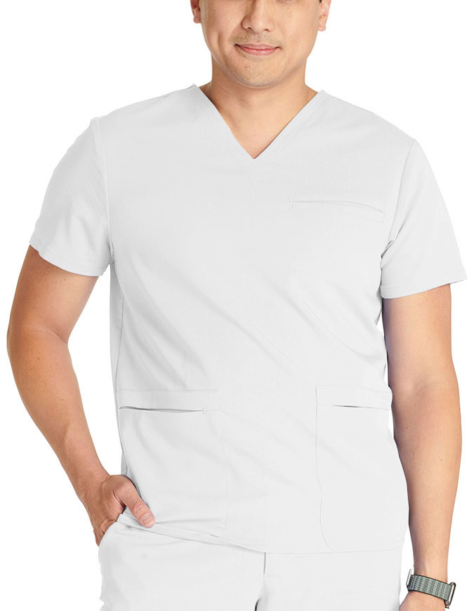 Cherokee Atmos Men's V-Neck 3 Pocket Scrub Top