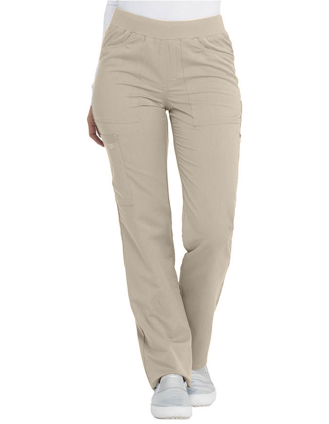 Dickies Balance Women's Mid Rise Straight Leg Pull-on Petite Pant