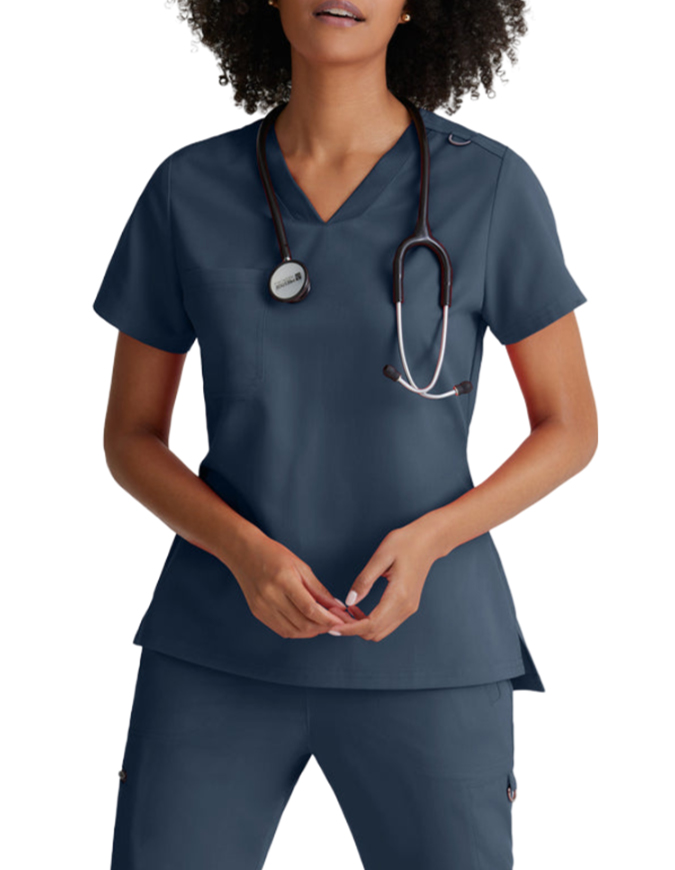 Grey's Anatomy Spandex Stretch Women's V-Neck Scrub Top