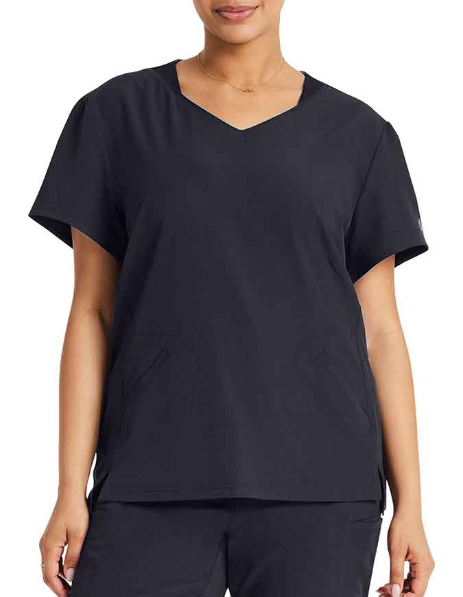 HeartSoul Break on Through Women's V-neck Puff Sleeve Top