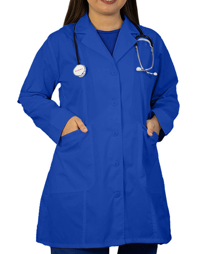 Heedfit Women's Two Pocket 35 Inches White Medical Lab Coat