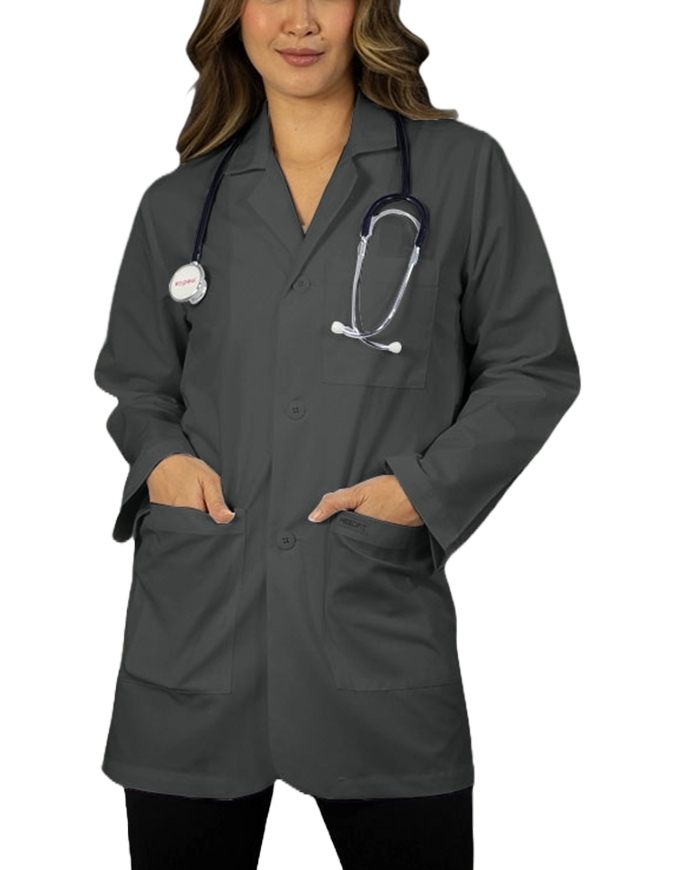 Heedfit Unisex 31 Inches Three Pocket White Consultation Coat