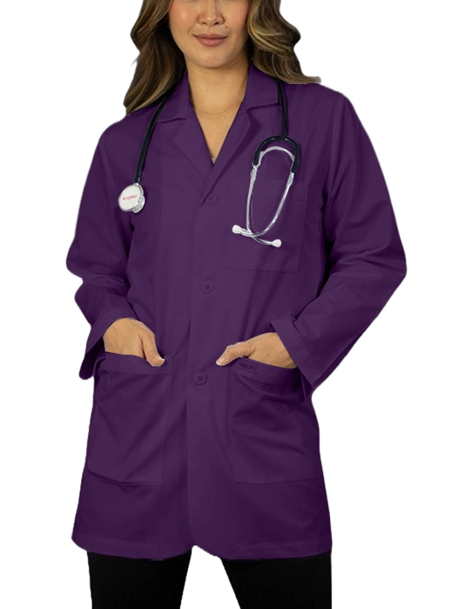 Heedfit Unisex 31 Inches Three Pocket White Consultation Coat