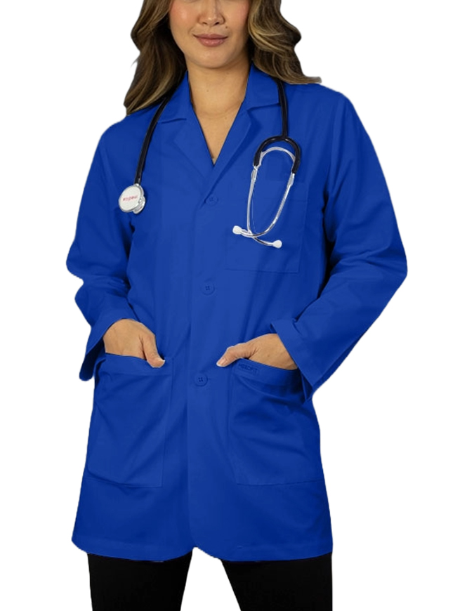 Heedfit Unisex 31 Inches Three Pocket White Consultation Coat