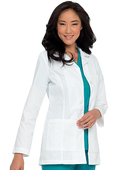 Landau Womens 31.25 inch Three Pocket Protective Medical Lab Coat