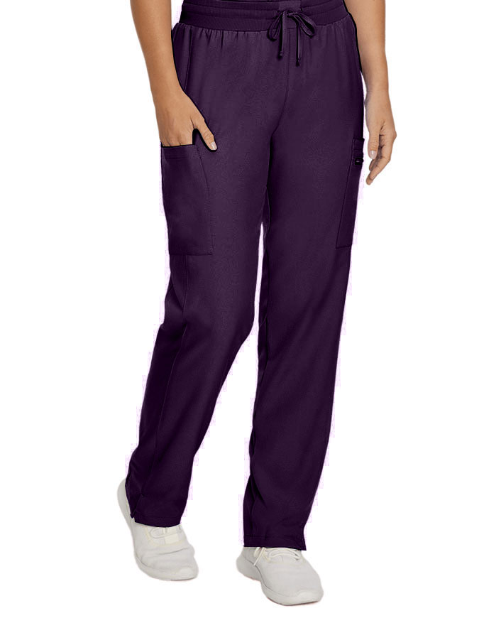 Landau Forward Women's Straight Leg Cargo Petite Scrub Pant