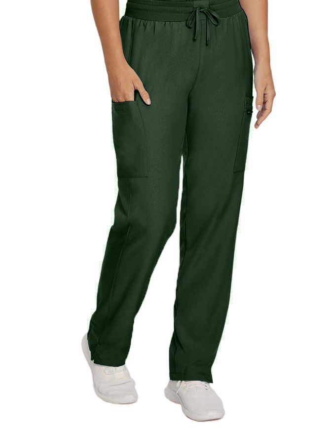 Landau Forward Women's Straight Leg Cargo Petite Scrub Pant