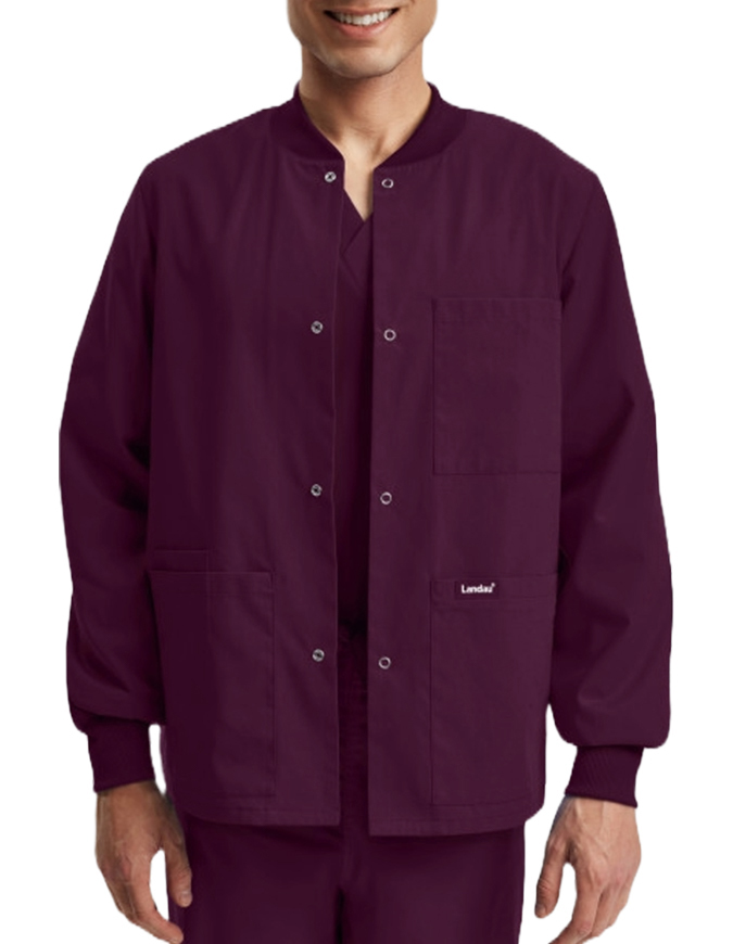 LANDAU ESSENTIALS UNISEX WARM-UP SCRUB JACKET