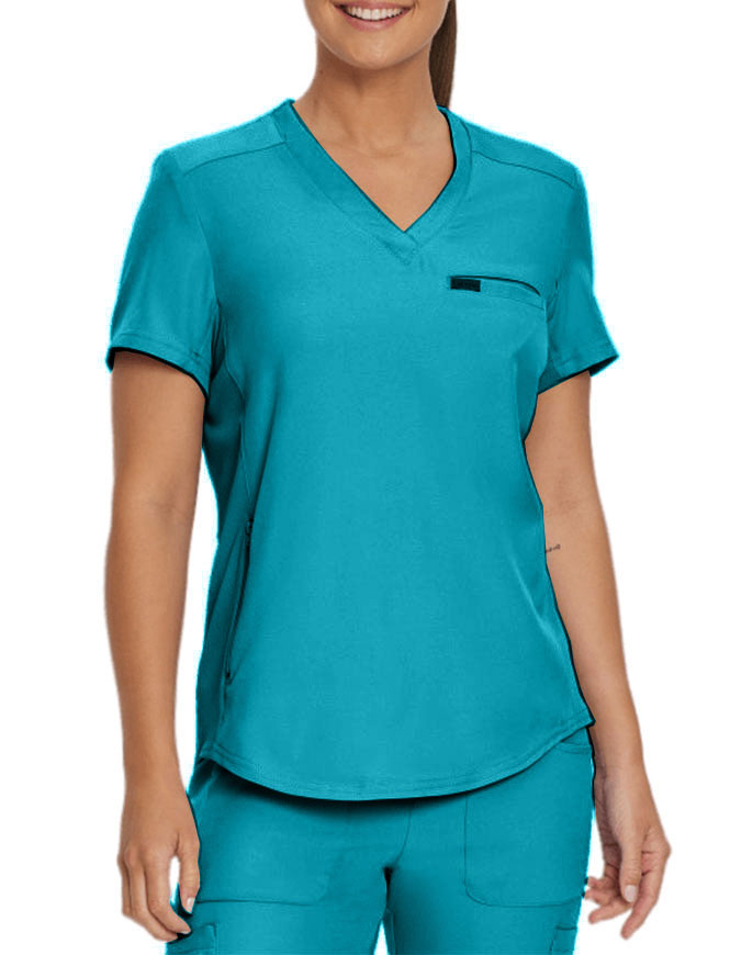 Landau Forward Women's 2 Pocket V-Neck Scrub Top