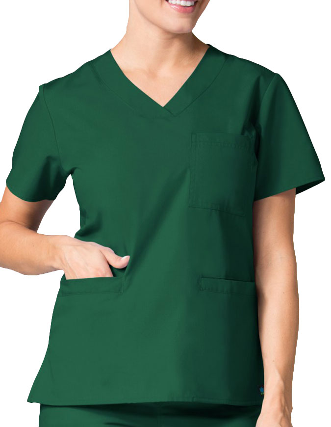 purple and theatre green infinity scrubs