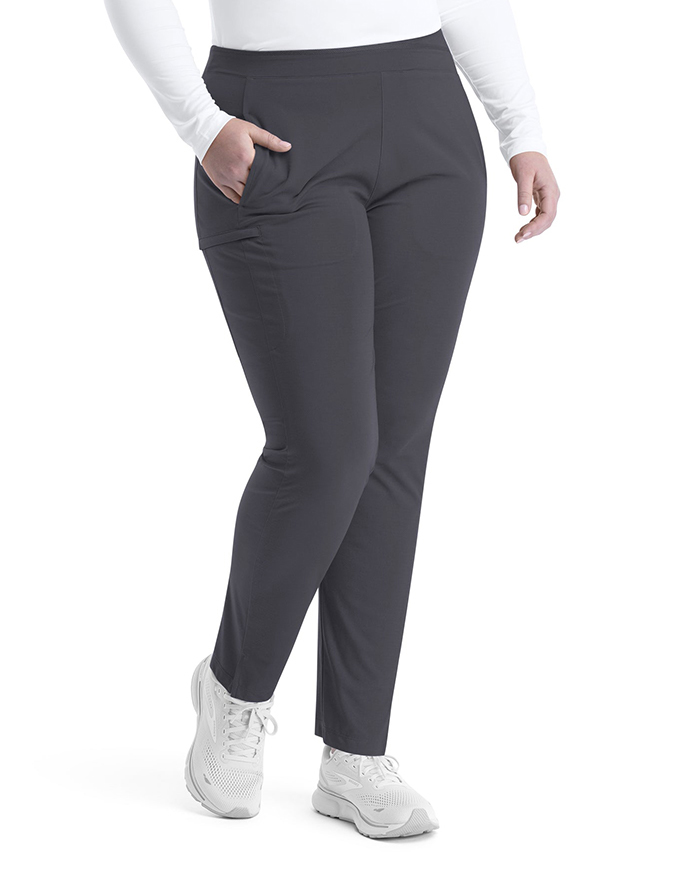 Maevn Women's Mid Rise Tapered Pant