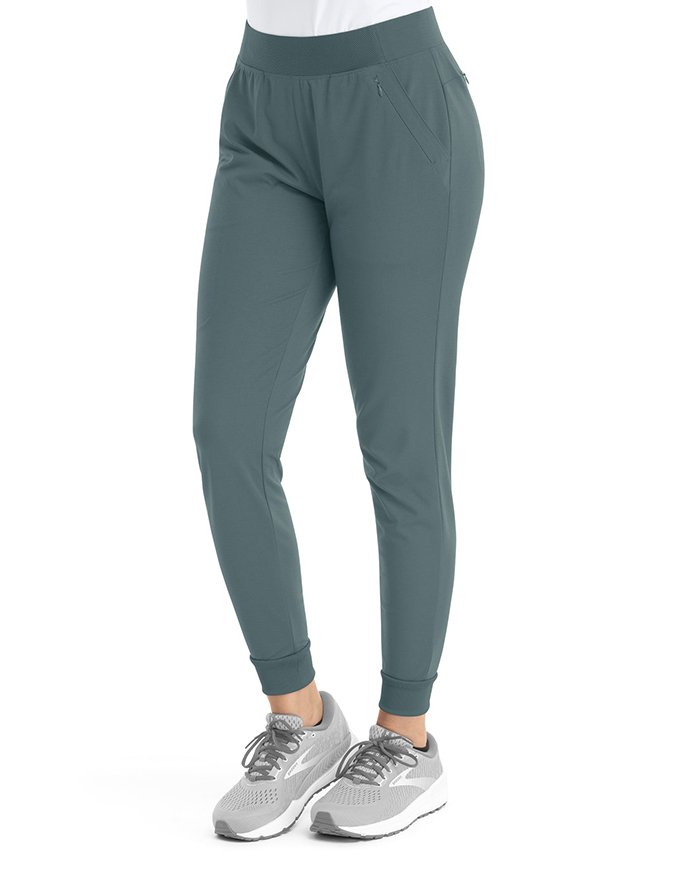 Maevn Women's Mid Rise Elastic Jogger Pants