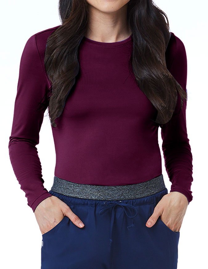 Maevn Bestee Women's Basic Long Sleeve Underscrub Tee
