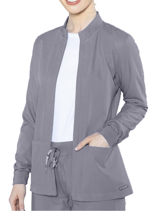 Med Couture Insight Women's Warm Up Solid Scrub Jacket