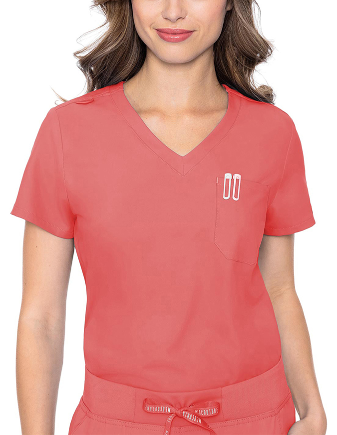 Med Couture Women's One Pocket Tuck-In Top