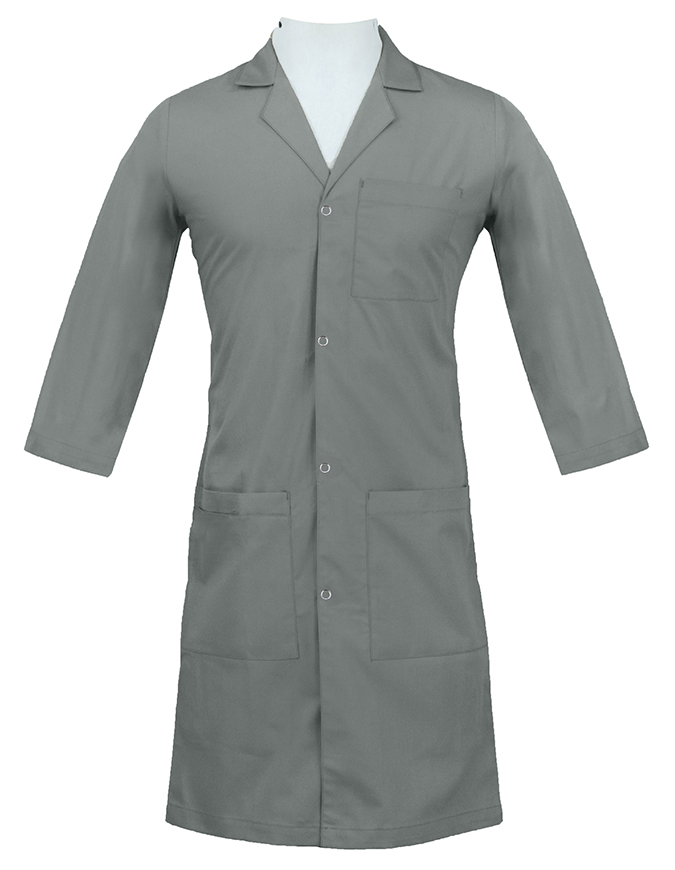 Panda Uniform Unisex Snap Front 40 Inch Three-Quarter Sleeves Imported Lab coat