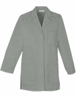 Women Colored 32 Inches Three Pocket Short Twill Lab Coat