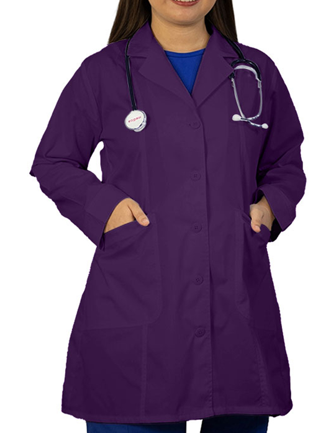 Heedfit Free Embroidery Women's Two Pocket 35 Inches White Medical Lab Coat