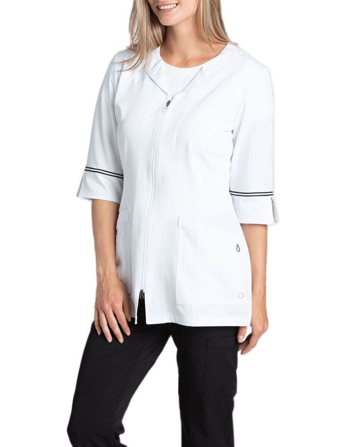 Whitecross Marvella 2814 Labcoat with Two Way Zipper