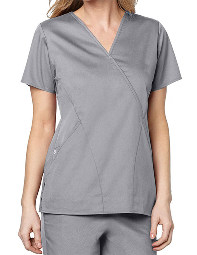 Wink Scrubs Women's Mock Wrap Nursing Scrub Top