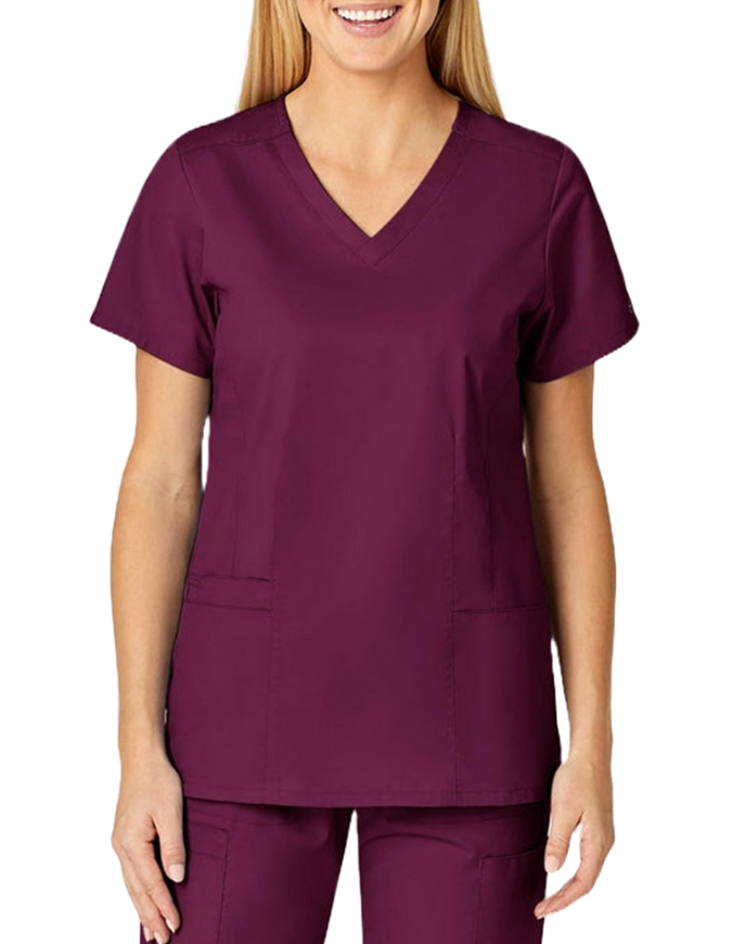 Wink Scrubs Women's Contoured V-Neck Solid Scrub Top