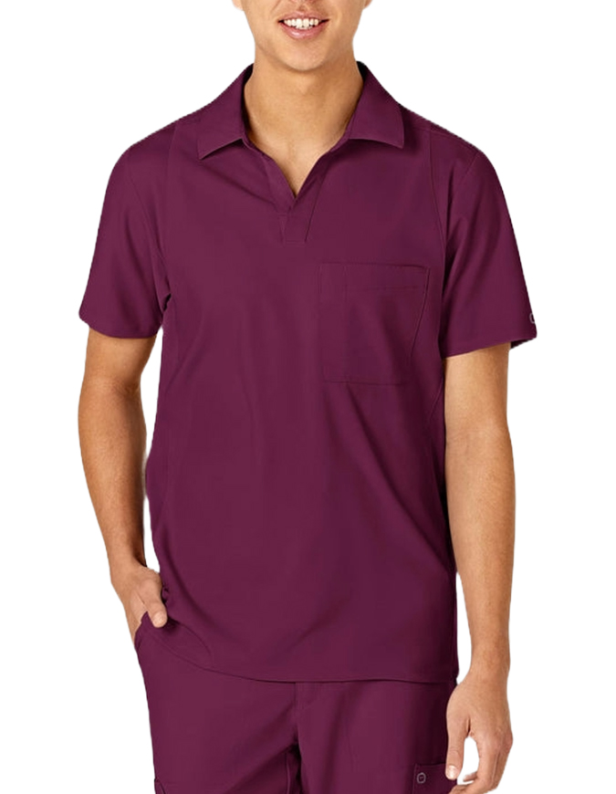 WonderWink W123 Men's Collared Scrub Top